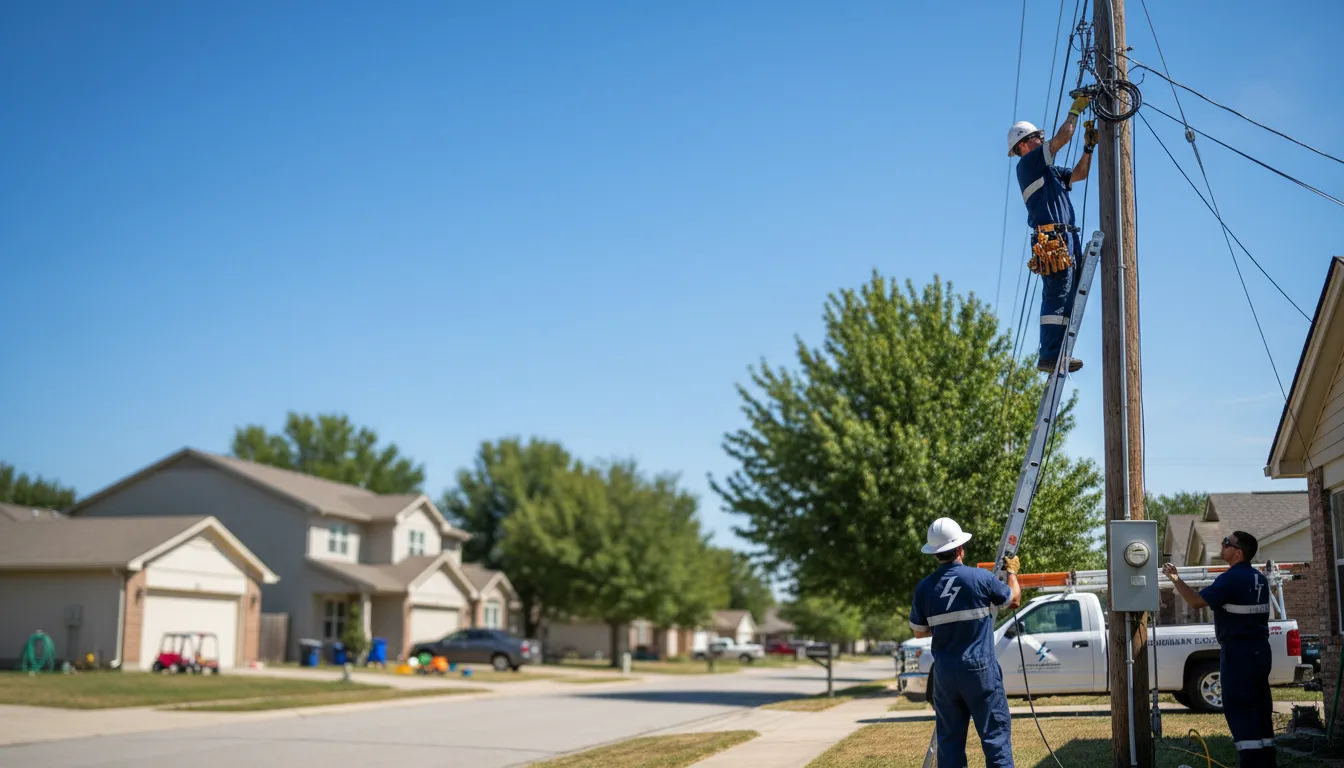 Residential electrician providing installation services in Salem, SD